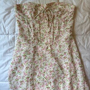 Paper moon strapless midi/maxi dress